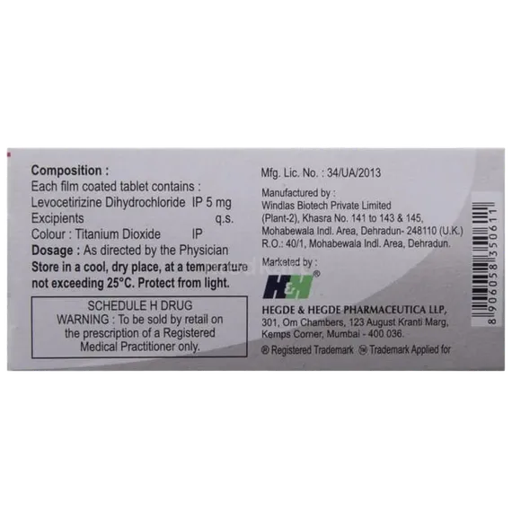 hhlevo 5mg tablet 10's